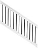 Wwr-thdva36-s6s Weatherables Stair Railing Kit Low Maintenance Spindle Vinyl 0855369004707