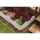 X7mycv3i6z Emsco Plastic Garden Fencing Resin Picket Border White 0072358214019