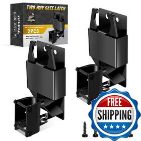 B0fcy9tbfn Xiekrab 2 Pcs Farm Gate Latch Heavy Duty Way Lockable Livestock Latc
