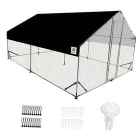 Ck25-2 Xinyi Metal Products Co. Ltd. Chicken Runs For Yard With Cover Coop Upgraded 6.6 9.8 6.4ft
