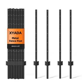 Xyadx B0dkt1qhjc Xyada Fence Posts Sturdy Duty Metal Post U For Fencing In Garden Yard