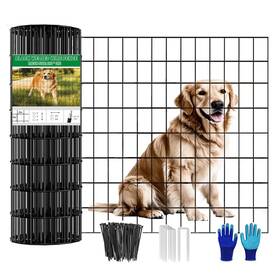Yagjia Wdl001 Welded Wire Fence 24inch X 25ft Black Pvc Coated Garden Fencing 2 Inch 3i