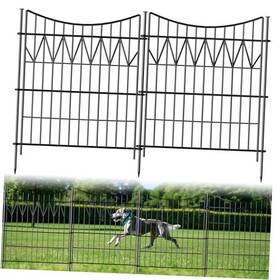 Yangzhou Zelda Imp. & Exp. Trade Co. Ltd Fence1 6 Panels Garden Decorative Fence 32in H 13.5ft L