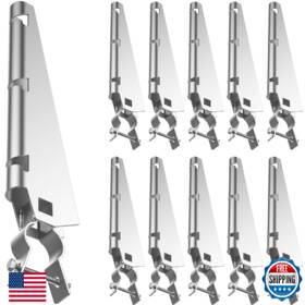 Yantuo B0cwng6lzg 10 Pack Barbed Wire Arm For 1-5/8 Inch Chain Link Fence Galvanized Steel Heig