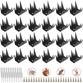 Yaocom Spikes-85 24 Pcs Metal Fence Spikes Anti-climb Wall With Screws For Outdoor Use