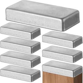 Yaocom Xie-yaocom-1676 8 Pcs 2 X 4 Inches Galvanized Fence Post Caps For True 1-1/2 Inch 3-1/2 Wood P