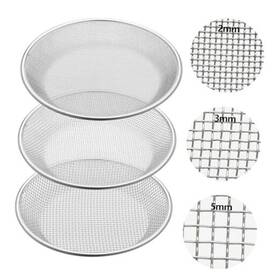 Kas-yaomiao-1617 Yaomiao 3 Pack Stainless Steel Sand Sifter Garden Soil For Rocks