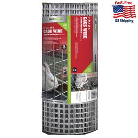 B000vyqm16 Yardgard 1 Inch Mesh Welded Wire Fence 24 X25ft Galvanized Steel Cage Enclosure
