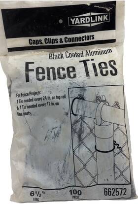 662572 Yardlink Yard Link Fence Ties 6 1/2 Inch Long 100 Pieces Caps Clips And Connectors 33