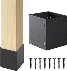 Yiguanjia 445056298286 304 Stainless Steel Adjustable Post Protector Range 3.3-6in Protect Mailboxes