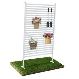 Yiwuleyaoshangmaoyouxiangongsi 761099156060 Outdoor Privacy Screen Fence With Feet Stand 3ft X 5ft Medium - White