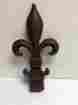 Yll146 Unbranded Fleur De Lis Fence Post Topper Cast Iron Architectural Antique Finial