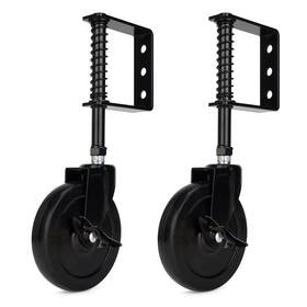 Yonsin Gcb-5-2 5 Inch Heavy Duty Spring Loaded Gate Caster Wheel With Side Brake Drag Whee