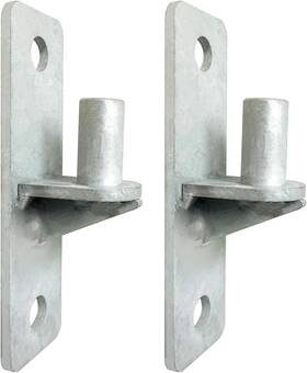 Yskmanhuo 445050146156 Wall Mount Gate Hinge 2 Pack Chain Link Fence Hinges Heavy Duty Farm H