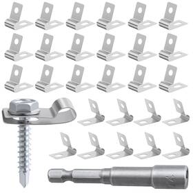 Ysldsker B0f6y8ctwg Wire Fence Clips 220 Pcsfence Clamps Stainless Steel Agricultural