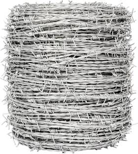 Yxjsto 445048596567 Real Barbed Wire 1320ft 4 Point Roll 18 Gauge Fence For Crafts C