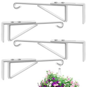 Zacool 54265145-1515 4 Pack Adjustable Vinyl Fence Hooks Fit Widths 0.8-3 Inch Heavy Duty V