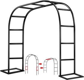 Zangeroi 768534257610 Garden Arch Trellis For Climbing Plants Outdoor Wedding Arches Ceremony Blac