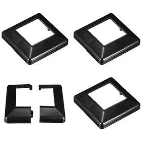 Zaplyte 617662771713 4pcs Post Skirt 80x80mm/3.15x3.15 Inch Split Style Base Cover Trim