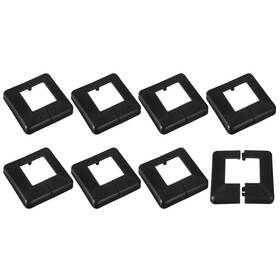 Zaplyte 724117624712 8pcs Post Skirt 60x60mm Plastic Base Cover Trim 120x120mm Overall