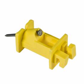 Zareba 084644501161 Slant Nail Insulator For Electric Fencing 250 Pack - 25 Yellow