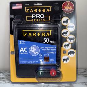 Zareba Eac50mc-z Pro Series 50 Miles Low Impedance Electric Fence Controller New