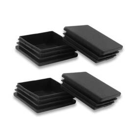 0034a Zdxftc Pack Square Plastic Tubing Plug Steel Fence Post Pipe Tube Cover 2 Inch 4