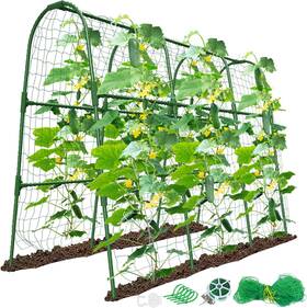 Zhengzhou Lecheng Network Technology Co. Ltd Sijia Liu 313040295252 51 Inch X49 Cucumber Trellis For Raised Bed U-shape Garden Climbing