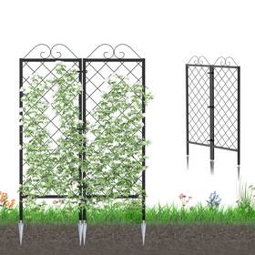 Zhongma Zm029 2 Pack Metal Garden Trellises For Climbing Plants 53.5 Inch Tall Fence