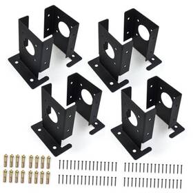 Zhupoub Post3.5 8 Pack 4x4 Post Bracket Heavy Duty Adjustable Wood Fence Anchor