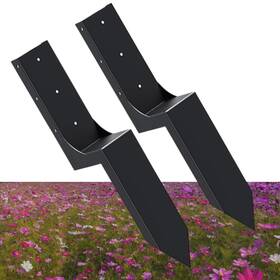 Ziiamg 765133218790 Fence Post Repair Kit Heavy Duty Steel 4 Inch X4 Inner Diameter 3.6 X3.6 Fenc