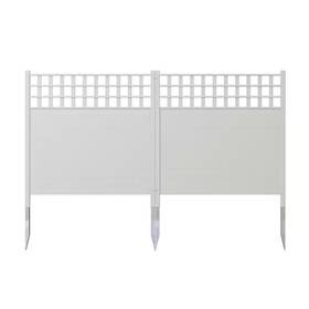 Zippity Outdoor Products 705353435461 4 Ft. X 3.5 Keswick Vinyl Privacy Fence Panel And Screen Kit 2-pack
