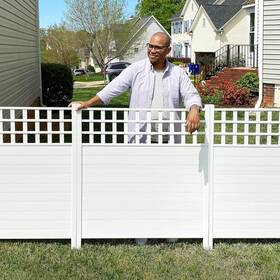 Zippity Outdoor Products Zp19060 44in H X 42in W 2 Panels No Dig Keswick Privacy Fence And Screen Ki