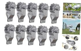Zoiut Jxq-10 Electric Fence Wire Strainer 10pcs Heavy Duty Inline Tensioner