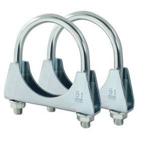 Ank250108-001 Zorveiio 2 Inch U Heavy Duty U-bolt Clamp Stainless Steel Muffler Clamps 2inch