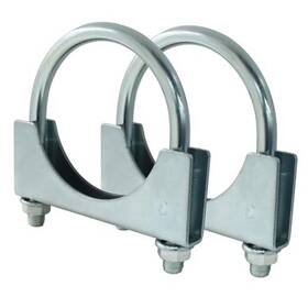 Ank250108-002 Zorveiio 3 Inch U Heavy Duty U-bolt Clamp Stainless Steel Muffler Clamps 3inch