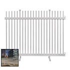 Zp19026 Lightweight Portable Vinyl Picket Fence Kit Base White 673995190263