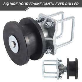 Hg-mkgl-0198 Zxmt 4 Inch Round Post X 2 Square Gate Premium Nylon Cantilever Roller