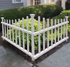 Zy3800 Zippity White Corner Fence Picket Garden Decor Yard 791954263800