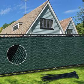 Zyerch Aopf550grn Fence Privacy Screen 5ft X 50ft Heavy Duty Balcony 170 Gsm Outd