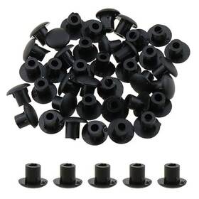 34474-phpb-5-100 Zzhxsm 100pcs 8x7mm Flush Mount Shelf Nail Hole Plug Black Plastic For