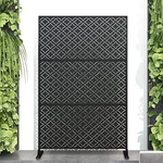 72" H X 47" W Metal Outdoor Privacy Screen, BLACK-PALACE01. Fixed Price $232.78.