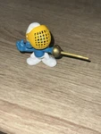 Vintage 1979 Fencer Super Smurf Pvc Figure With Face Guard. Fixed Price $20.00.