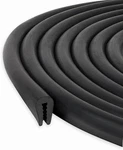 Black U Channel Edge Trim Seal Epdm 15/32" High X 19/64" Wide. (33 Feet). Fixed Price $35.00.