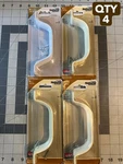 4-PACK Lot National Hardware N162-594 6-3/4" Steel Vinyl-coated White Door Pull. Fixed Price $27.56.