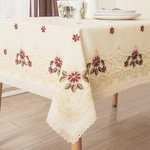 Wewoch Decorative Red Floral Print Lace Water Resistant Tablecloth Wrinkle Free. Fixed Price $55.04.