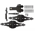 Everbilt 20026 Black Deluxe Latch Gate Set New. Fixed Price $18.95.