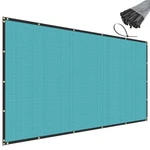 Turquoise 10FT Fence Privacy Windscreen Mesh Shade Cover Garden Balcony. Fixed Price $435.53.