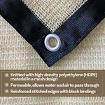 50% Sun Block Garden Net Greenhouse Shade Cover Cloth With Grommets Beige. Fixed Price $33.66.