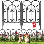Panels Fence No Dig Metal Black Amagabeli Garden Dogs. Fixed Price $59.99.